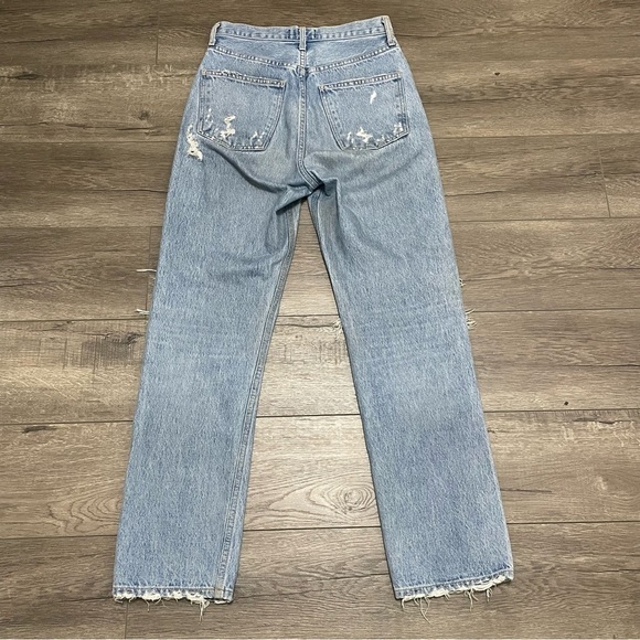 Agolde 90s Jeans in Fall Out Distressed Mid Rise Loose Fit A069C-811 Sz 23 - Picture 4 of 13